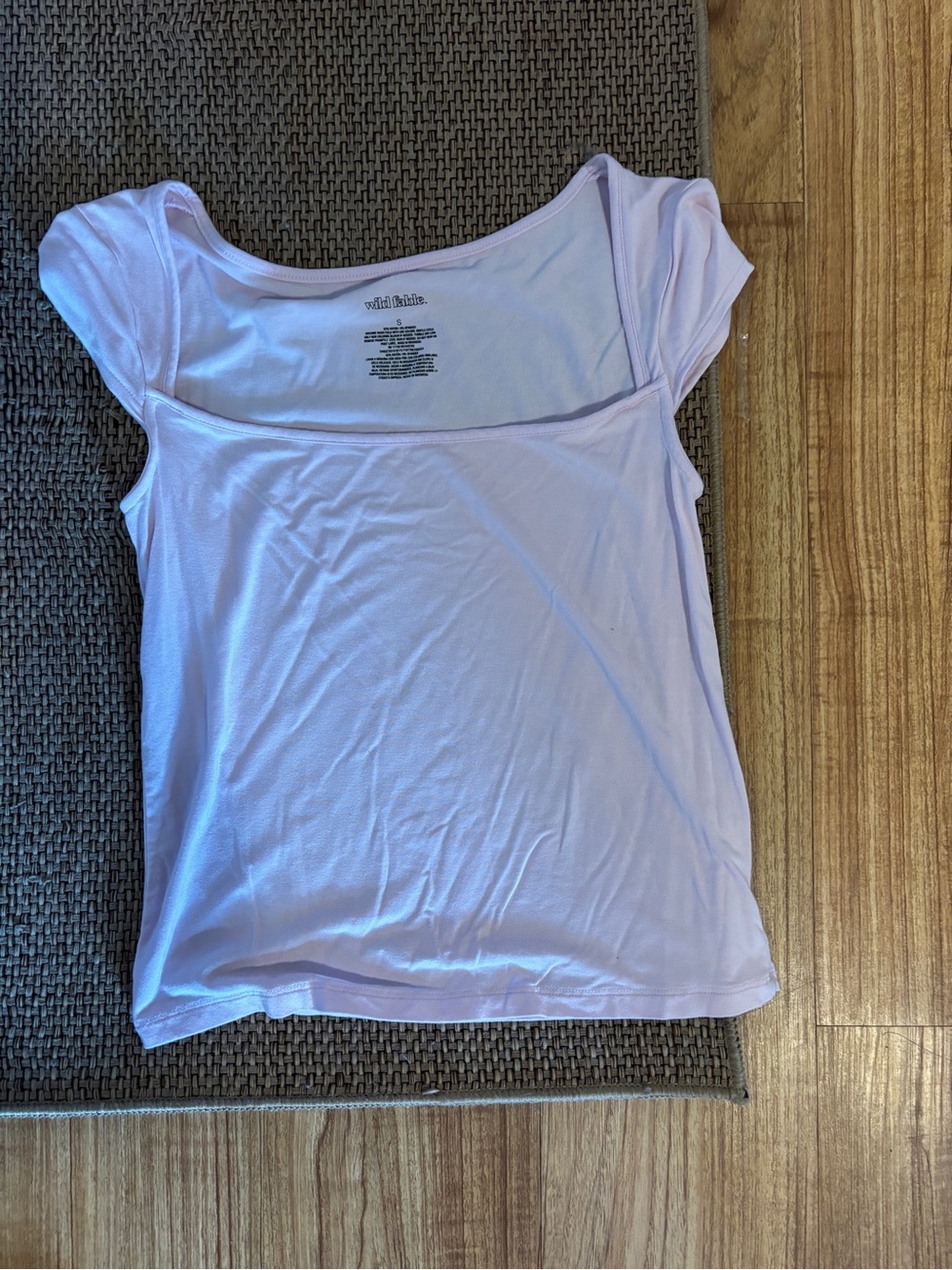 wild fable pink Scoop Neck Short Sleeve Top